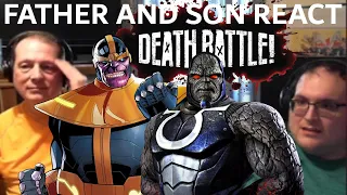 Father and Son React To DEATH BATTLE! Thanos VS Darkseid Reaction