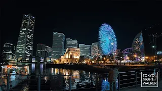 横浜 みなとみらい イルミネーション 夜景散歩 | 2024年1月 | 4K | Tokyo Night Walker