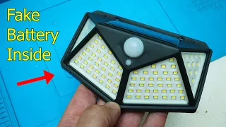 100 leds Wall Lamp with Fake Battery capacity - Good or Bad?