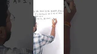 If the zeroes of the Quadratic polynomial x^2 + (a+1)x + b are 2 and -3 then find a and b | Class 10