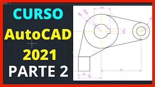 ✅ Tutorial de AutoCAD, curso BÁSICO de AutoCAD 2021(PARTE 2), círculos  lineas, Tangentes en autocad