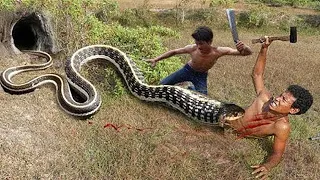 Easy Snake Trap - Build Underground Python Trap Make From PVC | New Technique Of Snake#short