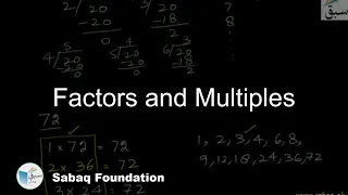 Factors and Multiples, Math Lecture | Sabaq.pk |