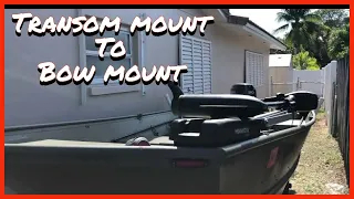 JON BOAT BOW MOUNT TROLLING MOTOR BRACKET MINN KOTA EDGE #minnkota #bowmount #jonboat