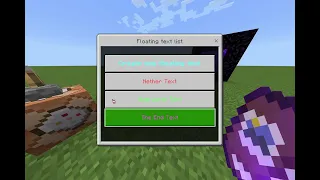 [Minecraft BE] Floating Text Manager Addon