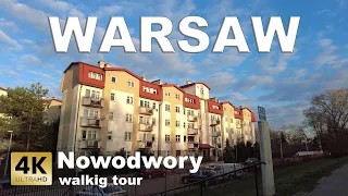 Warsaw - Poland. Nowodwory - walking tour [4k 60 fps]