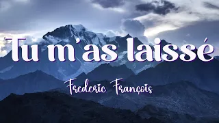 Tu m'as laissé - Frédéric François  (Paroles/lyrics)