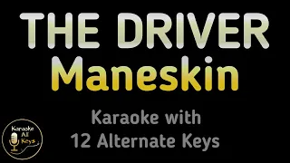 Måneskin - THE DRIVER Karaoke Instrumental Lower Higher Female & Original Key