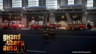 Grand Theft Auto IV - FDLC/FDNY - 28th day with the fire department! (ENGINE 6/ TOWER LADDER 1)