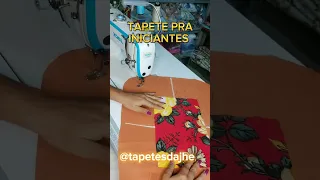 Tapete de retalho pra iniciante fácil prático🔥é super econômico/tapetes da jhe/tapete de retalho