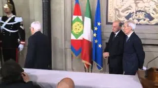 Roma - Consultazioni al Quirinale (24.04.13)