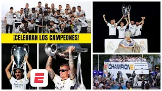 El REAL MADRID celebra por todo lo alto con su gente una nueva CHAMPIONS LEAGUE ¡La locura!