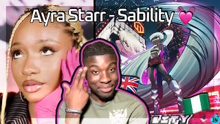 SABI GIRL💞| AYRA STARR - SABILITY REACTION VIDEO | UK (Ayra’s First Song Of 2023🔥🇳🇬)