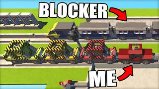 I Used a Passenger Train to Protect my Explosives in the Train Trouble Challenge!