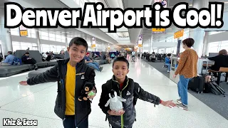 Denver Airport Tour - How we spent 8 hours  in the Largest US Airport?