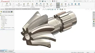 Solidworks tutorial | How to make Helical Bevel Gear in SolidWorks