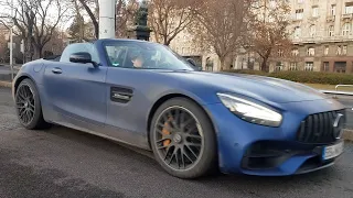 Mercedes-AMG GT C Roadster R190 2019 Banging Exhaust Sounds And Brutal Acceleration