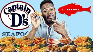 I Tried EVERY Popular Item (15items) At Captain D's Seafood | Mukbang Seafood Review