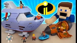 Incredibles 2 Junior Supers Movie Playsets Hydroliner Tunneler Unboxing McDonald's Toys