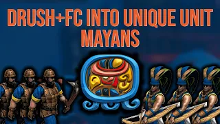 How to make drush FC into Unique Unit with Mayans! | Age of empires 2 DE