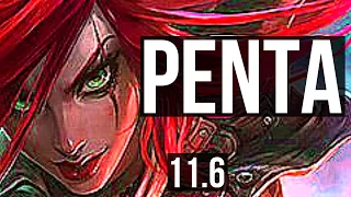 KATARINA vs LUX (MID) | Penta, Legendary, 300+ games, Rank 14 Kata | TR Master | v11.6