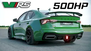 500HP SKODA HYPER OCTAVIA VRS Modified Concept DRAG RACE 1/4 Mile | Zephyr Designz