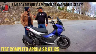 APRILIA SR GT 125 MODELO 2022 (TEST/IMPRESSÕES )