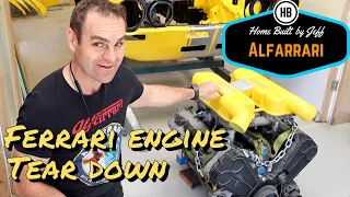 Ferrari engine tear down - Ferrari engined Alfa 105 Alfarrari build part 156