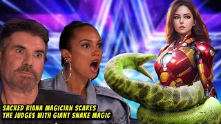 Sacred Riana Magician Fan Made SCARES The Judges with Giant Snake Magic | Britain's Got Talent 2023