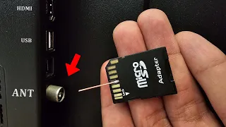 Just insert a Micro SD Card into the TV and watch all the channels in the world ! Antenna