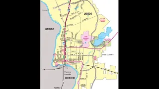 mapa de Laredo Texas