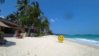 Koh Samui 2021 - Chaweng beach on a Sunny day | Virtual walking tour - Streets of Thailand