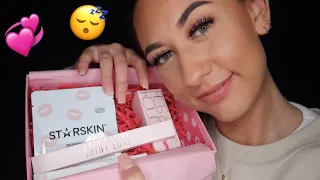 [ASMR] February Glossybox Unboxing! 💞 (Tapping, Crinkles & Gentle Whispers)