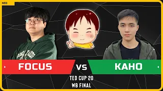 WC3 - [ORC] FoCuS vs Kaho [NE] - WB Final - Ted Cup 20
