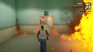 Burning Down The Police Station In GTA SA