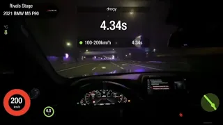 Bmw M5 F90 Stage 4 Rivals - Brutal accelerate Fastest , Donuts Exhaust