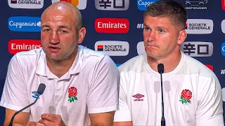 Dejected Farrell and Borthwick address loss against the Springboks in Rugby World Cup semifinal