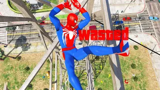 GTA 5 Epic Wasted Spider-Man Jumps/Fails Ep.113 (Spider-Man Fails, Funny Moments)