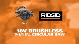 RIDGID Power Tools 18V Brushless 7-1/4 in. Circular Saw (R8657) - Testimonial