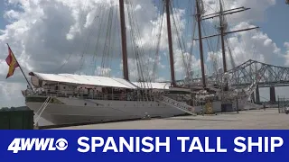 Spanish tall ship here in New Orleans for a few days