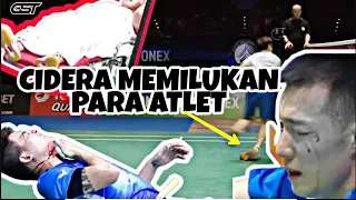 NGILU!! Moment Cidera Atlet Terparah Mencekam Bulutangkis - Horror Injuries Badminton luUuar Biiasaa