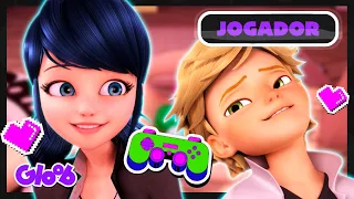 MARINETTE E ADRIEN JOGANDO VIDEOGAME JUNTINHOS! 😍 (GAMER) | MIRACULOUS LADYBUG 1ª TEMP | Mundo Gloob