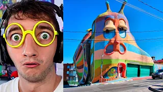 TOP 10 CASAS MÁS EXTRAÑAS DEL MUNDO (House Tour casas RARAS)!! - tekendo reaccionando