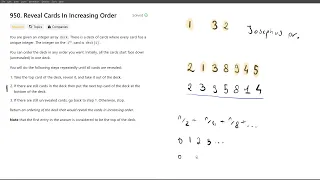 [April 10, 2024, LeetCode daily] 950. Reveal Cards In Increasing Order - Python, solution explained