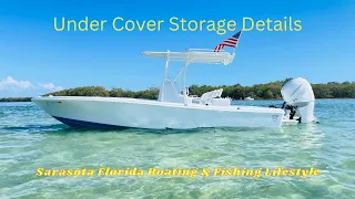 Boat Storage - Under Boat Cover - Boats - Boating - Boat Maintenance - #boating #boats #fishingboat