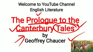 The Prologue to the Canterbury Tales by Geoffrey Chaucer | Introduction and Summary | Urdu/Hindi