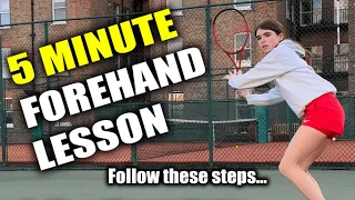 Intermediate Tennis Lesson | How to Hit the Perfect Forehand in 3 Steps