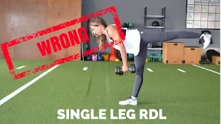 Single Leg RDL...You're Doing It WRONG