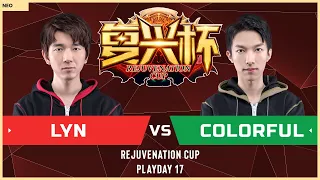 WC3 - Rejuvenation Cup: [ORC] Lyn vs. Colorful [NE] (Playday 17)