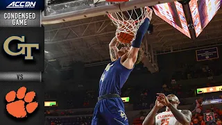 Georgia Tech vs. Clemson Condensed Game | 2020-21 ACC Men's Basketball